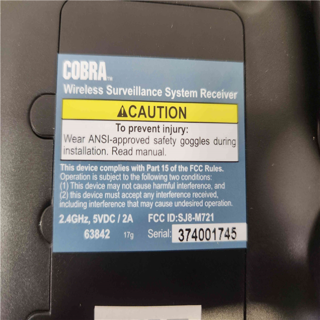 Cobra wireless surveillance shops system manual