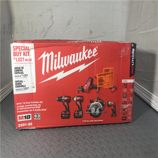 Milwaukee 2691-26 M18 6-Tool Combo Kit