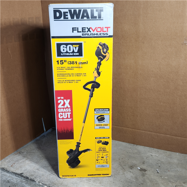 DeWALT DCST970B 60V MAX FLEXVOLT 15 Cordless String Trimmer