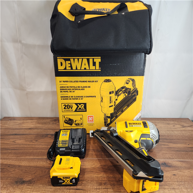 Dewalt 30 paper 2025 collated framing nailer kit