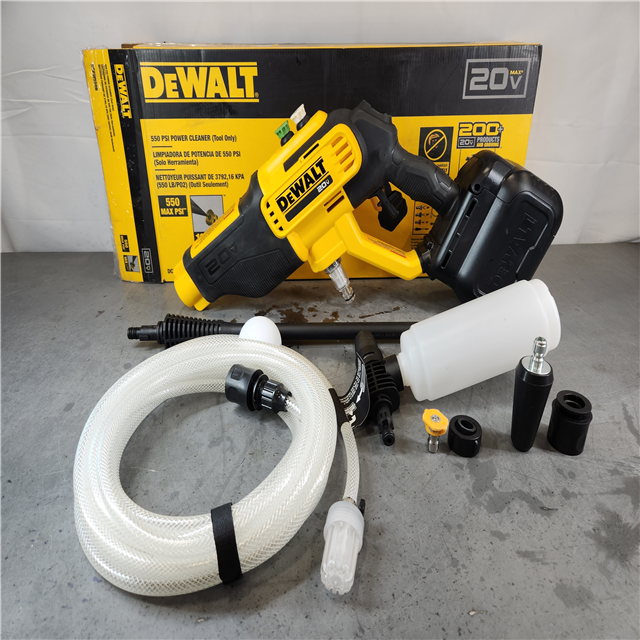 Dewalt DCPW550B 20V MAX Lithium-Ion Cordless 550 psi Power Cleaner (Tool  Only)