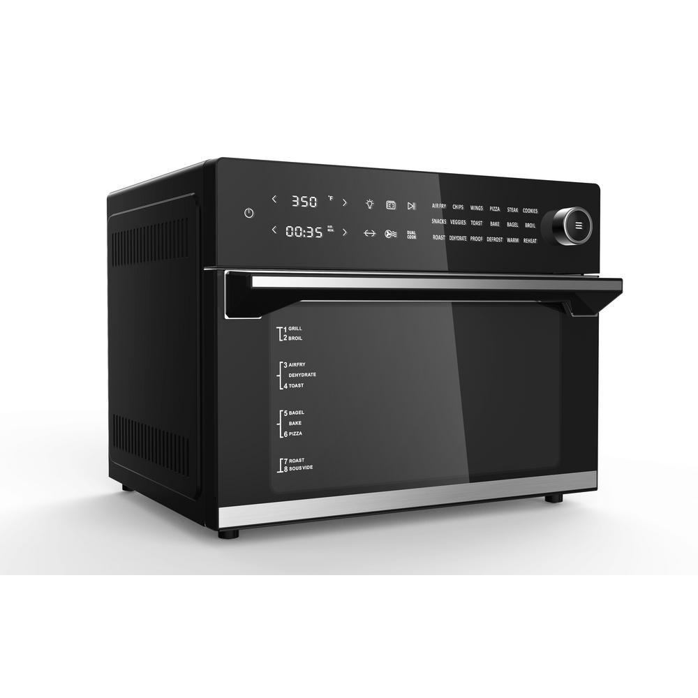 aria ariawave 36 qt black air fryer oven