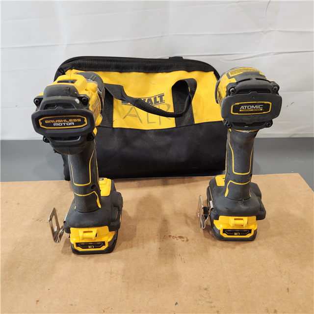 AS IS DEWALT DCK276E2 20V MAX Brushless Hammer Drill Driver and