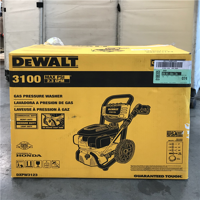 California AS IS DeWALT 3100 PSI at 2.3 GPM Honda Cold Water