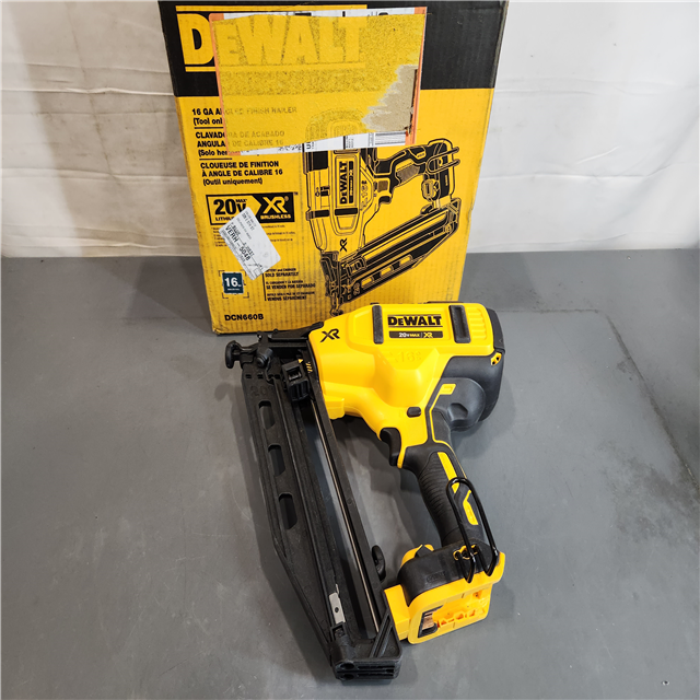 AS IS DEWALT Cordless 16 Gauge Angled Finish Nailer Tool Only