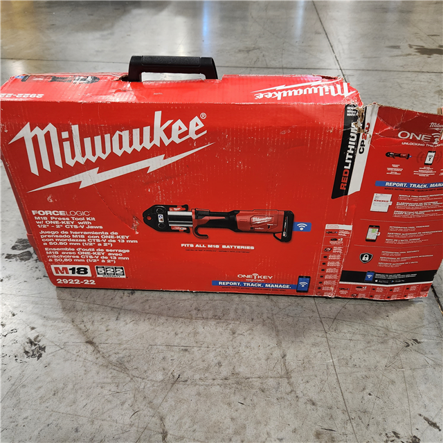 Milwaukee 2922-22 M18 Force Logic Press Tool with One-Key, 1/2-2 CTS Jaws