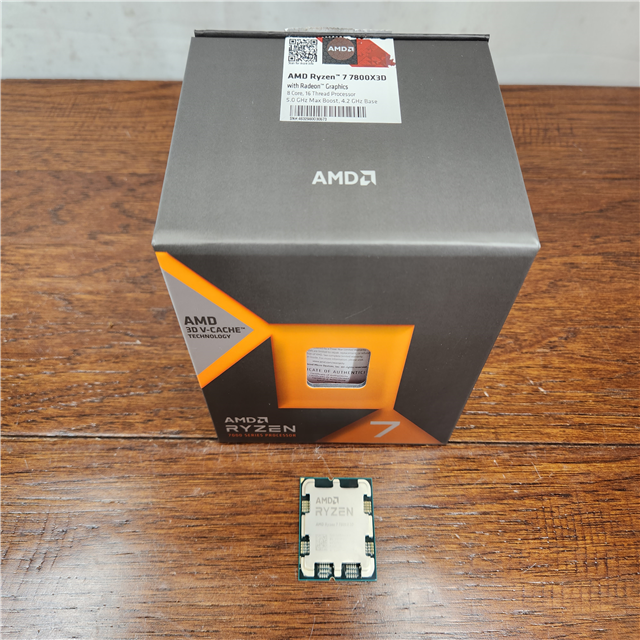 Processore AMD Ryzen 7 7800X3D 5,0 GHz AM5 Box