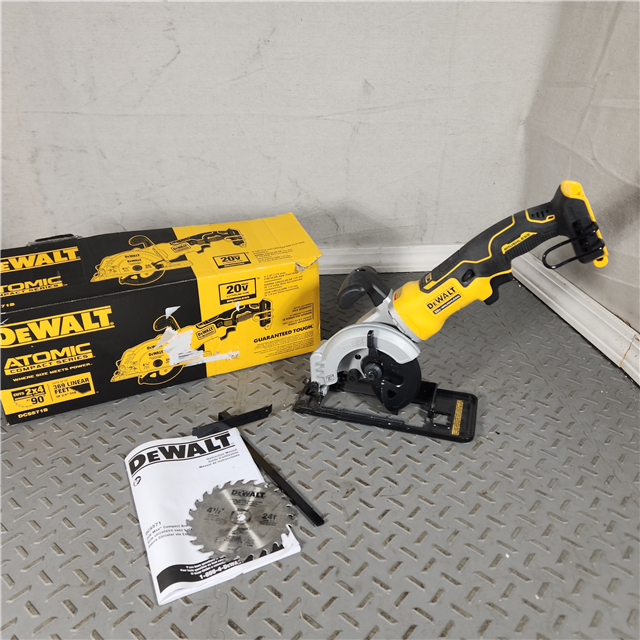 Houston Location AS IS DEWALT DCS571B 20V ATOMIC MAX Lithium Ion 4 1 2 Brushless Cordless