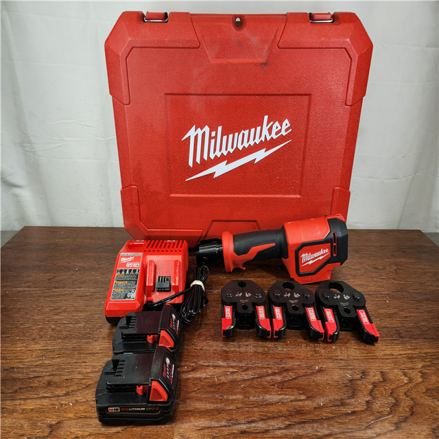 As-is Milwaukee M18 18v Lithium-ion Cordless Short Throw Press Tool Kit 