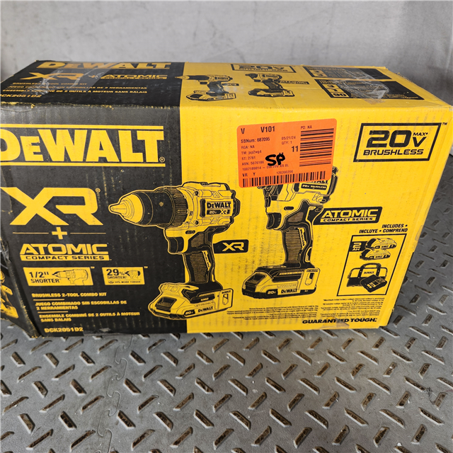 Houston Location AS IS DEWALT ATOMIC 20V MAX Brushless Cordless Drill Driver And Impact Driver