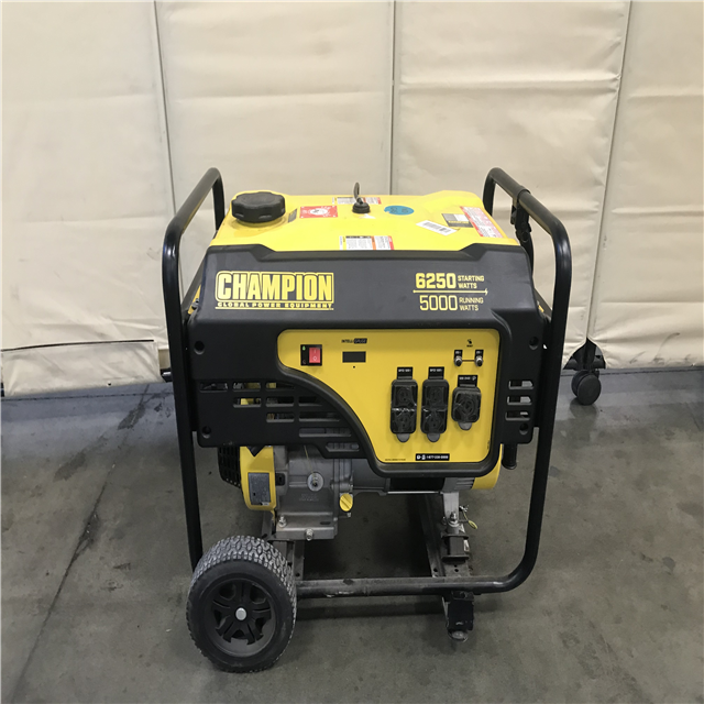 California AS-IS Champion 6250 w Starting Watts Generator 292cc (BROKEN ...